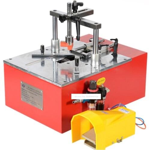 JS203K 5212 Bench-top Photo Picture Frame Joint machine ,underpinner for PS MDF Wood frame Seamless pneumatic nail angle machine