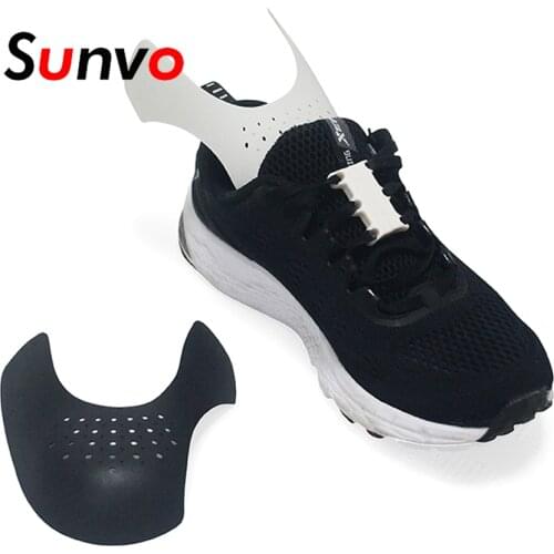 Sunvo Shoes Shields for Sneaker Anti Crease Wrinkled Fold Shoe Support Toe Cap Sport Ball Shoe Head Stretcher Custom packaging