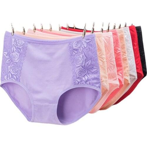 Lady Cotton Underwear Seamless panties Sexy panty Female Breathable Solid Color Mid-high waist Underpants Girls' Lingerie Briefs