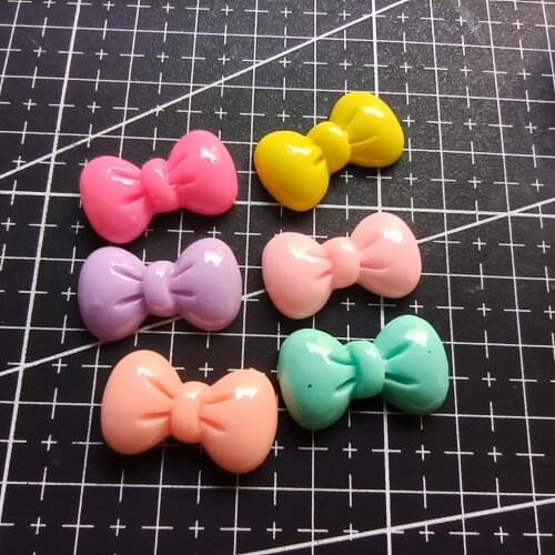 1pcs/lot new resin simulation colorful bow 23mm Scrapbook Embellishment DIY Phone Decoration