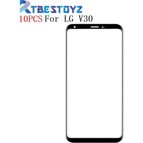 10PCS/Lot LCD Front Screen Outer Glass Lens For LG V30 H930 H931 H932 Touch Panel Glass Replacement Repair Without Flex Cable