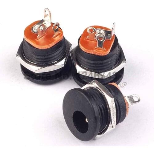 10PCS DC-022 5.5-2.1 Round Hole Screw Nut DC PowerSocket /Outlet /Jack Good Quality And ROHS