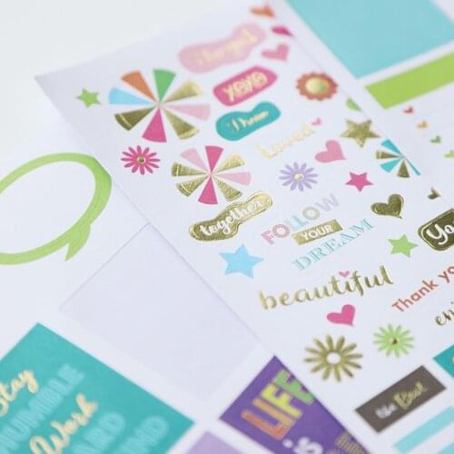 12pcs Stickers Self Adhesive Cartoon Cute Hand Book Notepad Accessories Child Birthday Present Sticker Package Creative Label