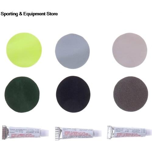 2 Set PVC Inflating Air Bed Boat Sofa Repair Perfect Seal 4Patches 2Glues Kit For Air Mattress Self-inflating Mat Repair