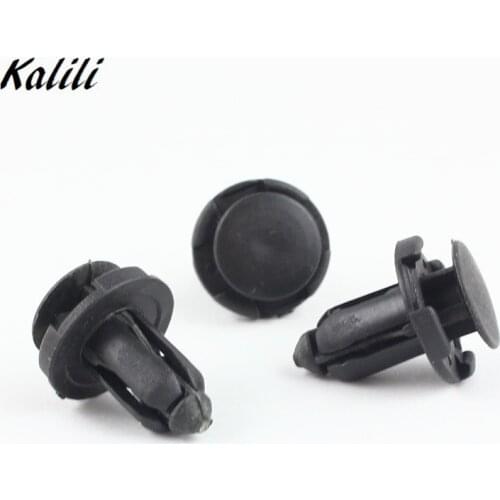 500pcs Auto Car Bumper Fastener Push Type Fixed Clamp Rivet For Honda