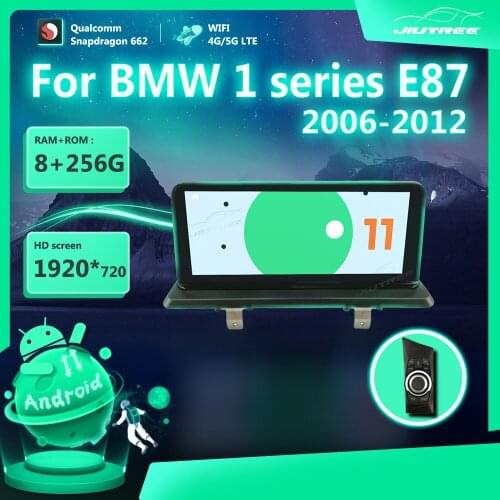 12.3 Inch 256G Android 11.0 Car Radio For BMW 1 series E87 2006-2012 System GPS Navigation Multimedia Player Stereo Reciver