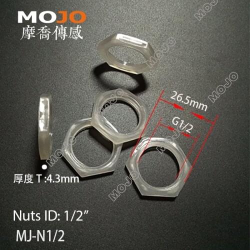 Free shipping! MJ-N1/2 G1/2'' Thread PP material plastic nuts (100pcs/lots)