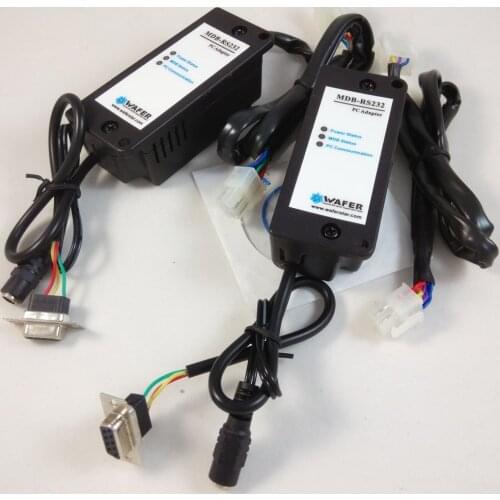 2pcs MDB2RS232 converter box to connect the MDB card reader data to computer RS232 for information kiosk