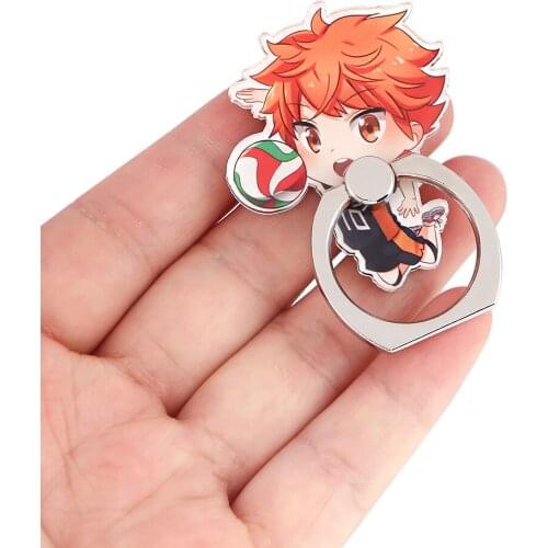 JY301 Metal Anime Volleyball boy Ring Phone Holder Car Mount Stand Finger Ring Smartphone Holder Mobile Phone Holder