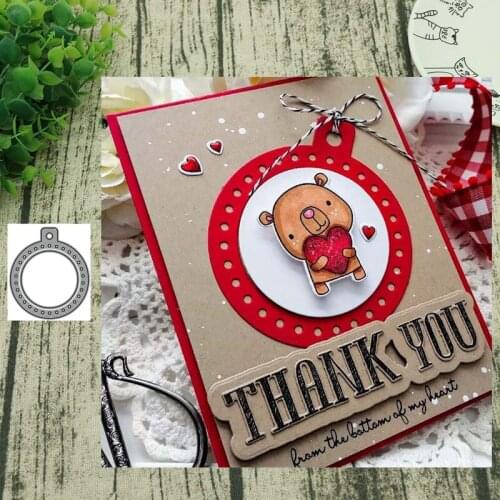 Ring hole label Metal Cutting Dies cut die mold decoration Scrapbooking paper craft mould punch stencils
