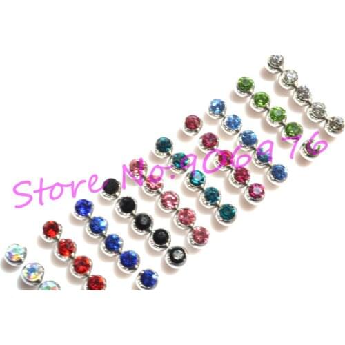 New Eyebrow Ring TONGUE Bar Lip Stud Ball Gem Body Piercing Jewelry Piercing For Women Girl 1.6*6mm 1.2*3mm Free Shipping