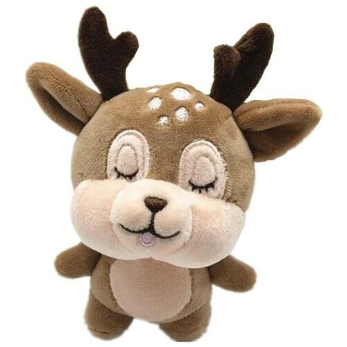 Creative cute deer plush toy key chain doll backpack pendant children gift doll lovely soft boy girl birthday present Christmas
