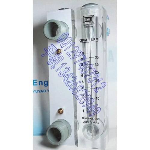 LZM-25 panel liquid flowmeter 1-10GPM 5-35LPM flow meter