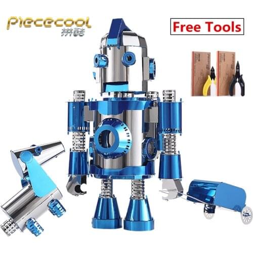 Piececool 3D Metal Puzzle The Travel Of Hello Cool Model DIY 3D Laser Assemble Jigsaw Toys Desktop decoration GIFT For Children