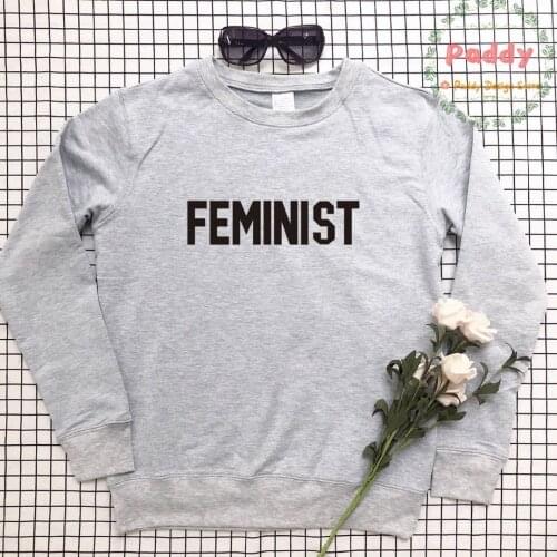 Fashion women top autumn winter long sleeve FIMINIST sweatshirts pullovers letter print graphic hipster cool cotton top hot sale