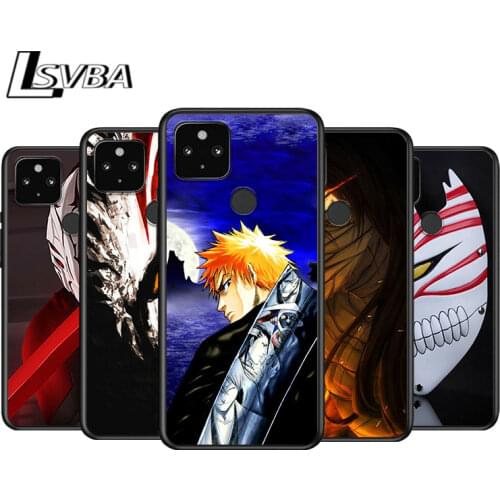 Bleach Kurosaki Ichigo for Google Pixel 5 Pixel 4a 5G Pixel 4a Pixel 4 Pixel 4 XL Silicone Soft Black Phone Case Cover