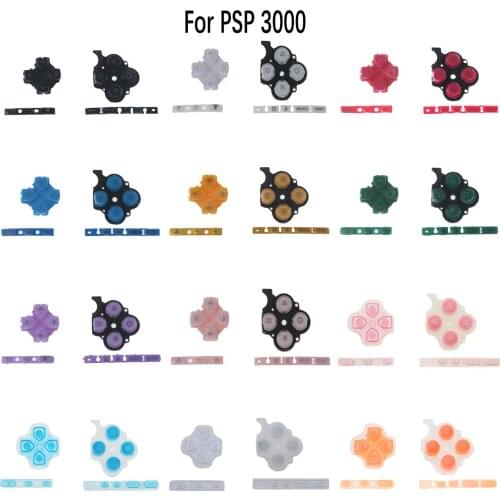 JCD 1PCS Left Right Buttons Set Replacement For Sony PSP 3000 Home Start D PAD Volume Buttons For PSP3000 Game Console