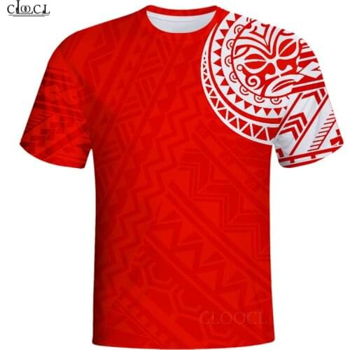 CLOOCL Newest Popular Olynesian Style 3D Printed Mens T Shirt Harajuku Summer Short Sleeve Casual Unisex Tops Drop Shipping