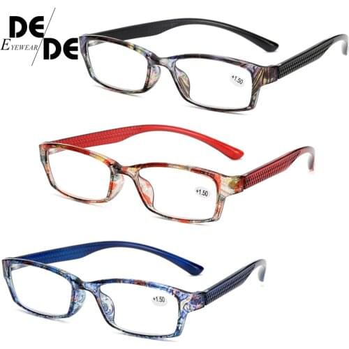 Men Women Reading Glasses Designer Farsighted Vision Glasses For Hyperopia With Spring Hinge Eyeglasses Points+1+1.5+2+2.5+3+3.5