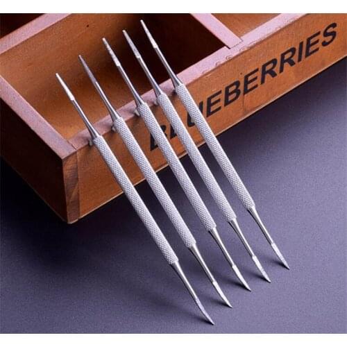 Hot 300pcs/lot Stainless Toe Nail File Double Ended Pedicure File Satin Edge Ingrown Toe Nail Lifter Onychomycosis Paronychia
