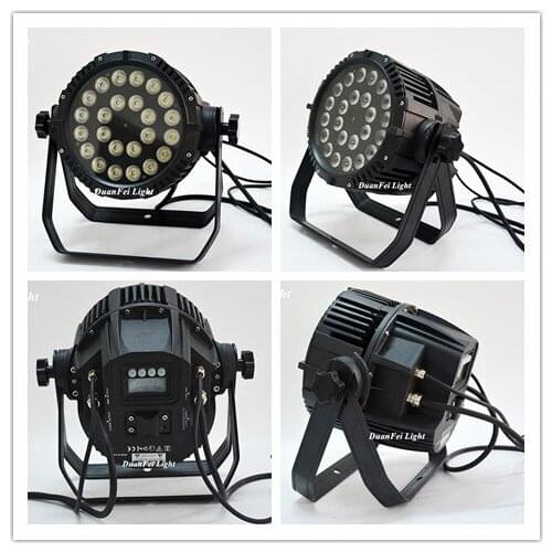 Roadcase) 8pcs 24x10W par led rgbw waterproof led par 10watt wedding party par led