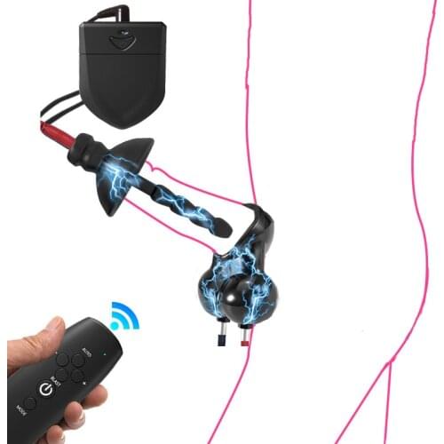 Electric Shock Sex Cock Chastity Cage Urethral Catheter Penis Plug Dilator Sound Sexual Toys Cockring for Men Urethra Penis Toys