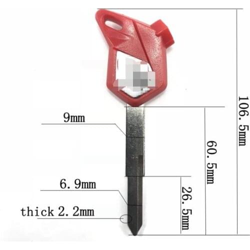 Brand New Motorcycle Replacement Key Uncut For HONDA scooter magnet Motorcycle Anti-theft lock keys DIO Z4 125 SCR100 WH110 150
