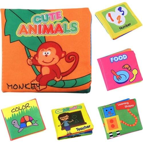 Infant Baby Kids Intelligence Development Cloth Book Cognize Book Toys Washable Baby Story Book Kid Toy Gift Home Teaching Aids