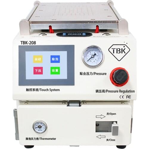 TBK-208 Laminating and Bubble-Removing Machine Professional LCD Repair 3-in-1 Vacuum for 11 Inch SmartPhone Screen Separating