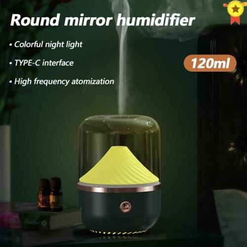 Portable Crystal Aromatherapy Humidifier USB Wireless Aroma Essential Oil Diffuser Air Humidificador with Atmosphere Lamp Home