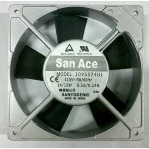 109S024UL 115V 14/12w 12CM12038 Aluminum Frame Cooling Fan 6months Warranty