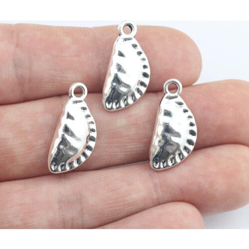 10Pieces 10*22mm Antique Silver Color Alloy Dumplings Charms Necklace Earring Pendant Accessory Charms For DIY Jewelry Making