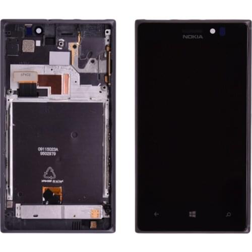 100% Original For Nokia Lumia 925 LCD Display Touch Screen Digitizer Assembly with Frame free shipping