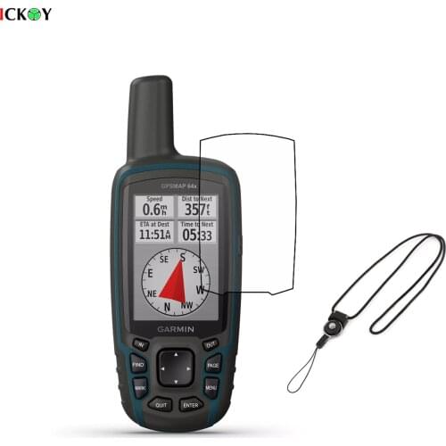 3pcs Screen Protector Cover Shield Film + Detachable Neck Lanyard Hiking Handheld GPS Garmin GPSMap 64 64X 64SX 64CSX