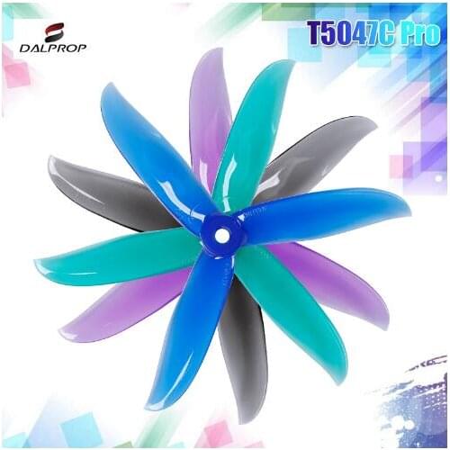 4 pairs DALPROP CYCLONE T5047C PRO T5047BN 5047 Tri-Blade 3 blade Propeller
