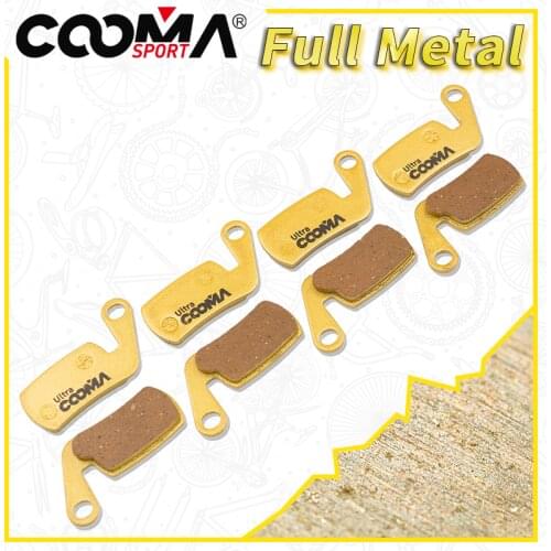 Bicycle Disc Brake Pads For Magura Marta 2002 to 2008, Marta SL Disc Brake, 4 Pairs, Gold Full Metal