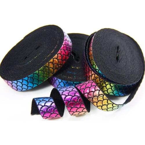 David accessories 16mm FOE Mermaid Scale Silver Elastic fish Scale 50y ,DIY handmade laser Hologram holographic,50Yc1992