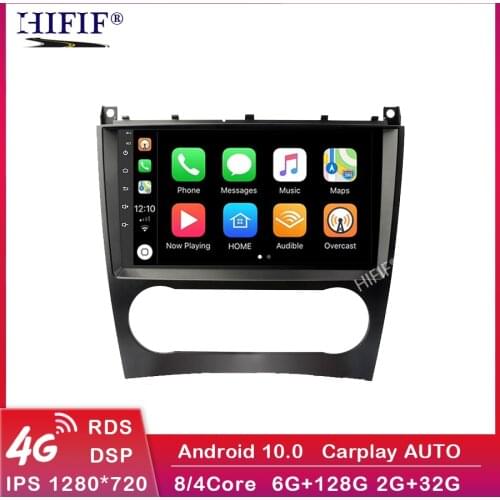For Mercedes Benz C Class W203 C200 C230 C240 C320 C350 CLK W209 2005-2009 2 Din Car Multimedia Player Android 10 GPS Autoradio