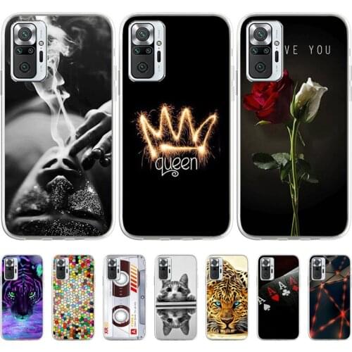 Phone Case For Xiaomi Redmi Note 10 Pro Max Case Back Cover Silicon Soft TPU Coque For Xiaomi Redmi Note10 Pro 10Pro Cases Funda
