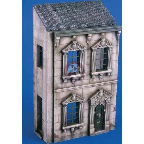 World War II resin house (including door and window tiles) 1:35