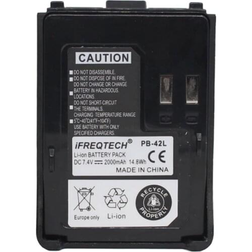 PB-42L PB42L 2000mAh Li-ion Battery For Kenwood Radio TH-F6 TH-F6A TH-F7 TH-F7E