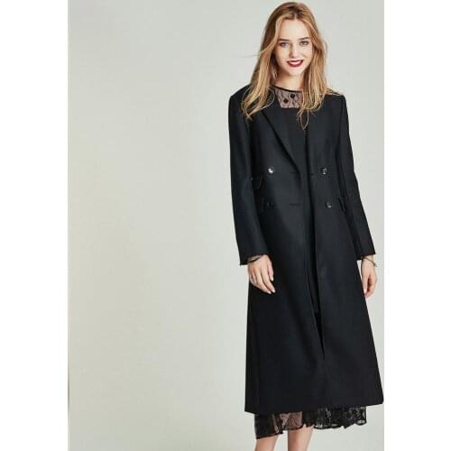 HAVVA Women's Double Breasted Trench Coats