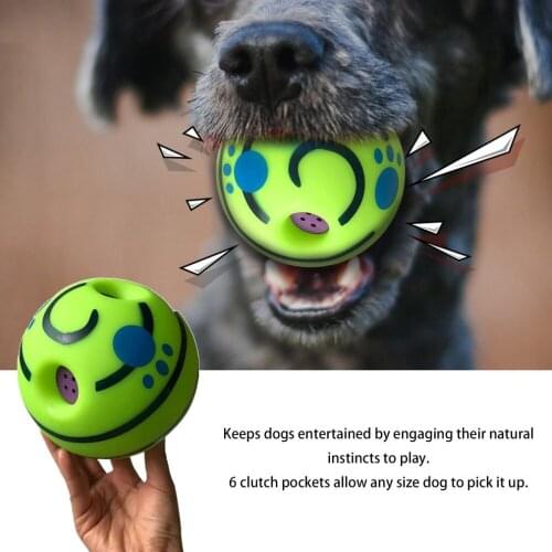 15cm Pet Dog Toy Fun Interactive Vocal Ball Pet Cat Dog Toys Chewing Interactive Toy Training Ball For Small Large Dogs
