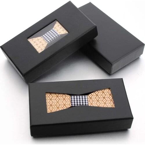 Quality Mens Knit Ties Wooden Bow Tie Boxes Neck Luxury Tie Mens Accessories Bow Ties Box