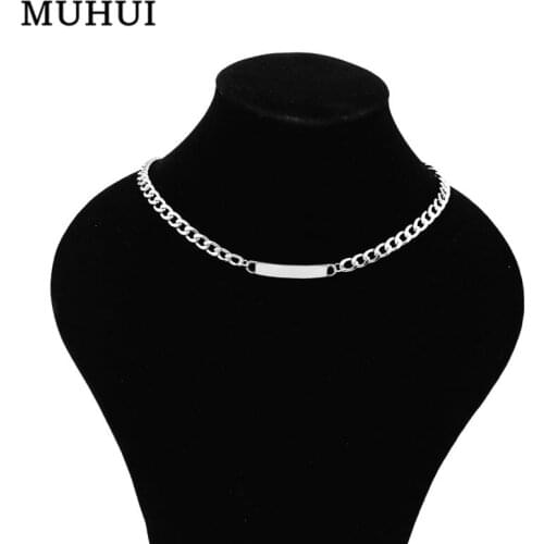 Kpop Star WANNA ONE Kang Daniel Style Simple Pendant Choker Necklace Men Jewelry Collares 19267