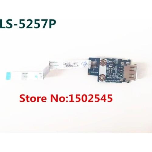 For HP 2540P Original Laptop hard drive bracket USB board USB interface board with cable LS-5257P