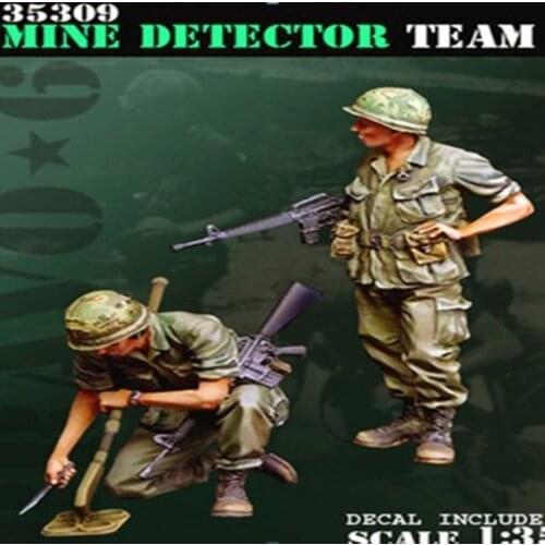 1:35 scale die-cast resin soldier Vietnam war 2 people need to assemble and color by yourself Free shipping 35466