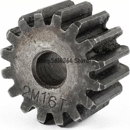 10mm x 35mm x 20mm Module 2 16 Teeth Metal Straight Spur Gear Wheel Gray