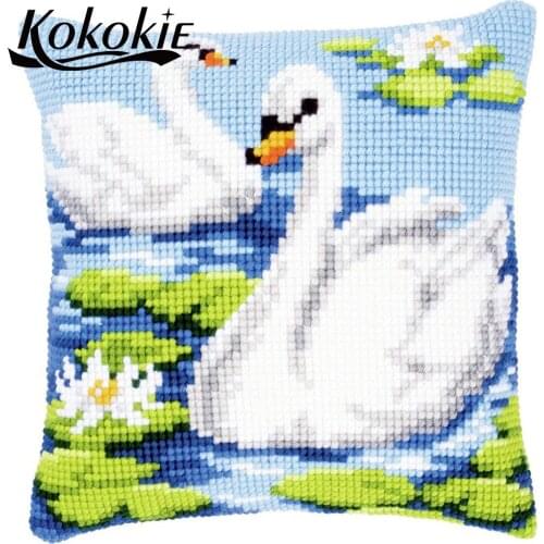 3d mat sets diy cross stitch kits for cushions embroidery yarn pillowcase knitting needles kit for embroider needlework pillow