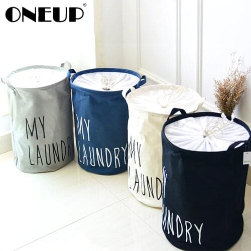 ONEUP Home Large Laundry Basket Collapsible Child Toy Storage Laundry Bag Dirty Clothes Hamper Organizer Bathroom Laundry Bucket